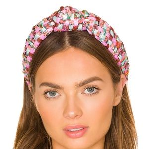 Lele Sadoughi Moxed Woven Knot Headband NWOT